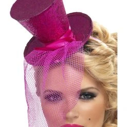 Smiffys Accessories Fever Mini Top Hat On Headband 12 Smiffys Accessories Fever Mini Top Hat On Headband
