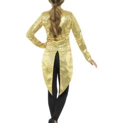 Smiffys Seasonal Costumes Sequin Tailcoat Jacket, Ladies