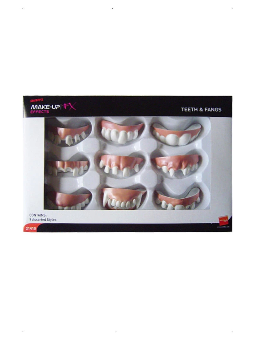 Smiffys Teeth And Fangs, Assorted Styles 3 Smiffys Teeth And Fangs, Assorted Styles