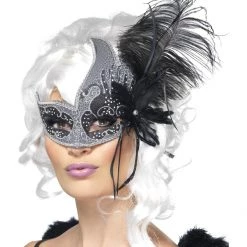 Smiffys Masquerade Dark Angel Eyemask Accessories