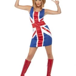 Smiffys Women's Ginger Power, 1990s Icon Costume