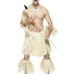 Smiffys Adult Costumes Men's Zulu Warrior Costume