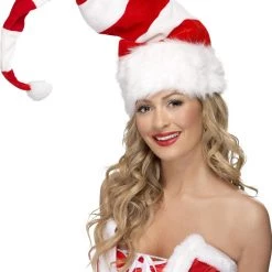 Smiffys Striped Santa Claus Hat