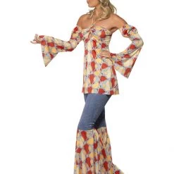 Smiffys Adult Costumes Women's Vintage Hippy 1970s Costume