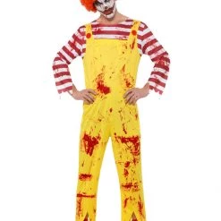 The Halloween Spot Shop 8 Smiffys Men's Kreepy Killer Clown Costume | Scary Clown Adult Costumes