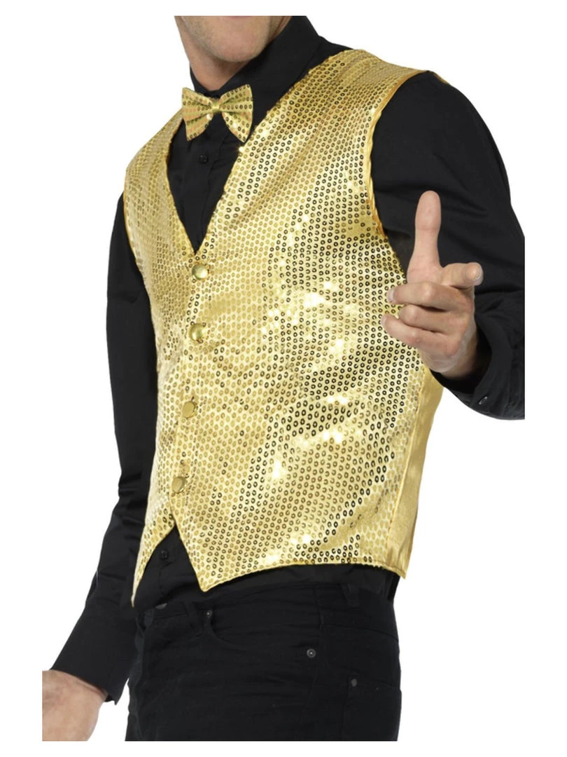 Smiffys Sequin Waistcoat For Adults 4 Smiffys Sequin Waistcoat For Adults