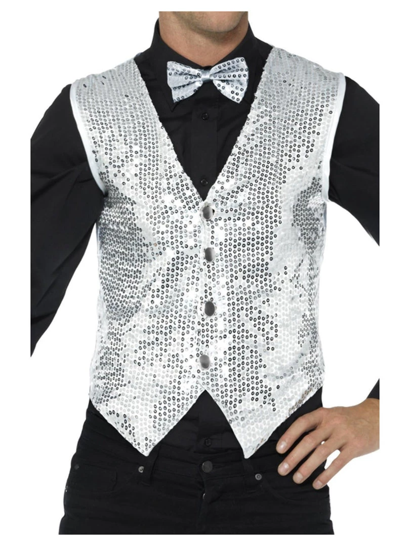 Smiffys Sequin Waistcoat For Adults 6 Smiffys Sequin Waistcoat For Adults