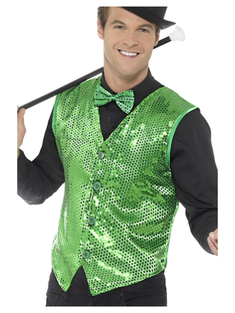 Smiffys Sequin Waistcoat For Adults 7 Smiffys Sequin Waistcoat For Adults