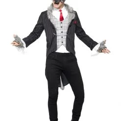 Smiffys Adult Costumes Men's Big Bad Wolf Costume, Deluxe
