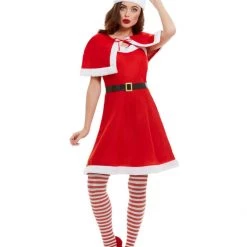 The Halloween Spot Shop 13 Smiffys Women's Cute Miss Santa Claus Costume
