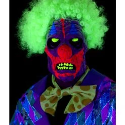 Smiffys UV Black Light Clown Mask