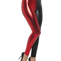 Smiffys Harlequin Cosplay Leggings, Metallic