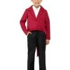 Smiffys Kids Costumes Kids Red Tailcoat