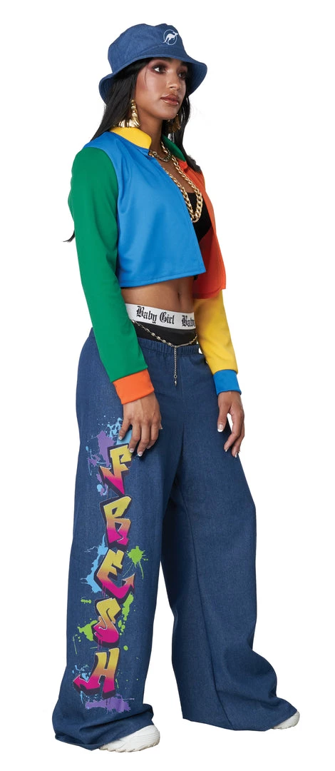 California Costume 90's Hip Hop Women Costume 4 California Costume 90's Hip Hop Women Costume