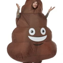 Smiffys Inflatable Poop Costume, Brown